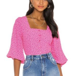 Rollas X Sofia Richie pink top